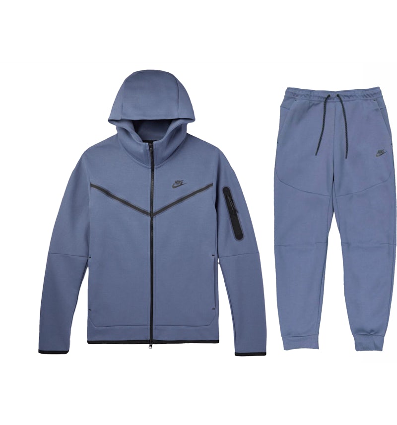 Nike Sportswear Tech Fleece Full Zip Hoodie Joggers Set Diffused