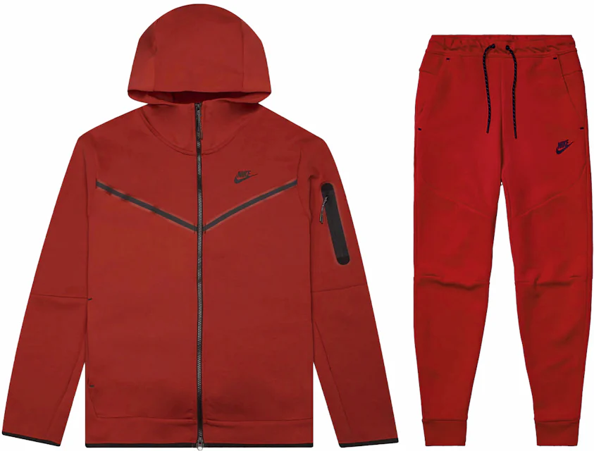 Nike Sportswear Tech Fleece Full Zip Hoodie & Joggers Set Black