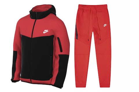 Nike Sportswear Tech Fleece Full Zip Hoodie Joggers Set Light