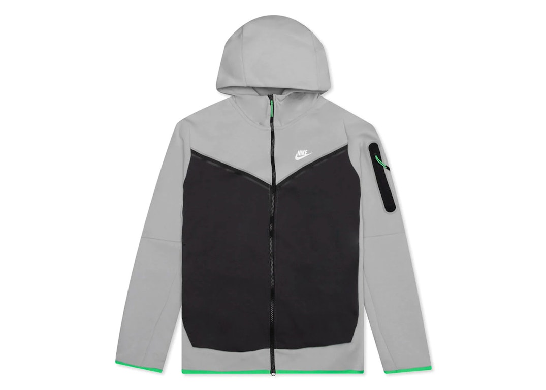 Pre-owned Nike Sportswear Tech Fleece Full-zip Hoodie Light Smoke Grey/anthracite/sail