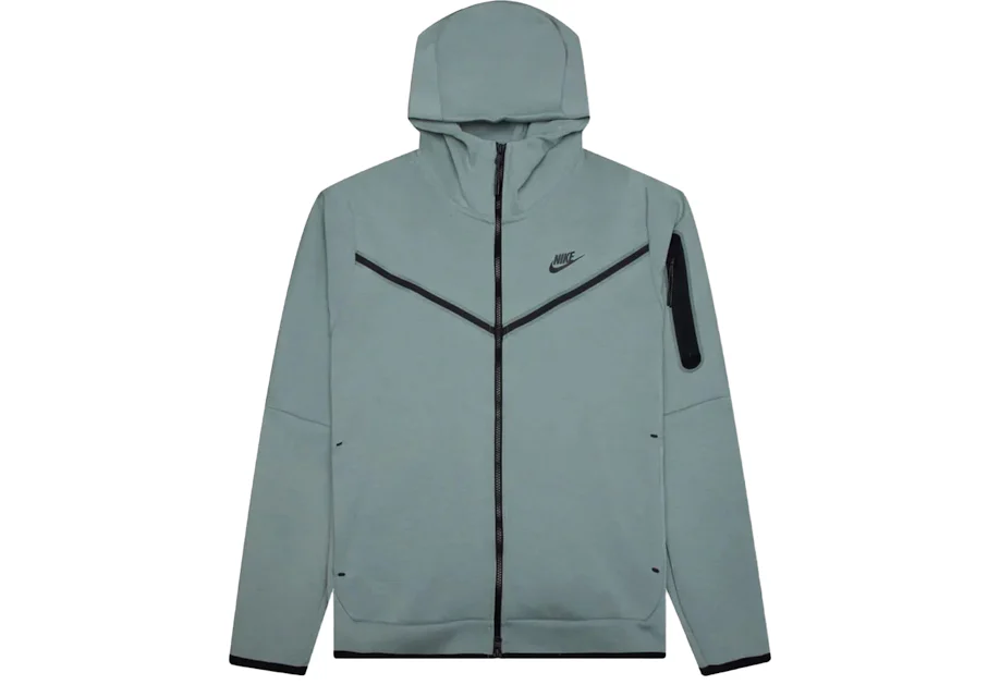 Nike Sportswear Tech Fleece Full-Zip Hoodie Mica Green/Black Uomo ...