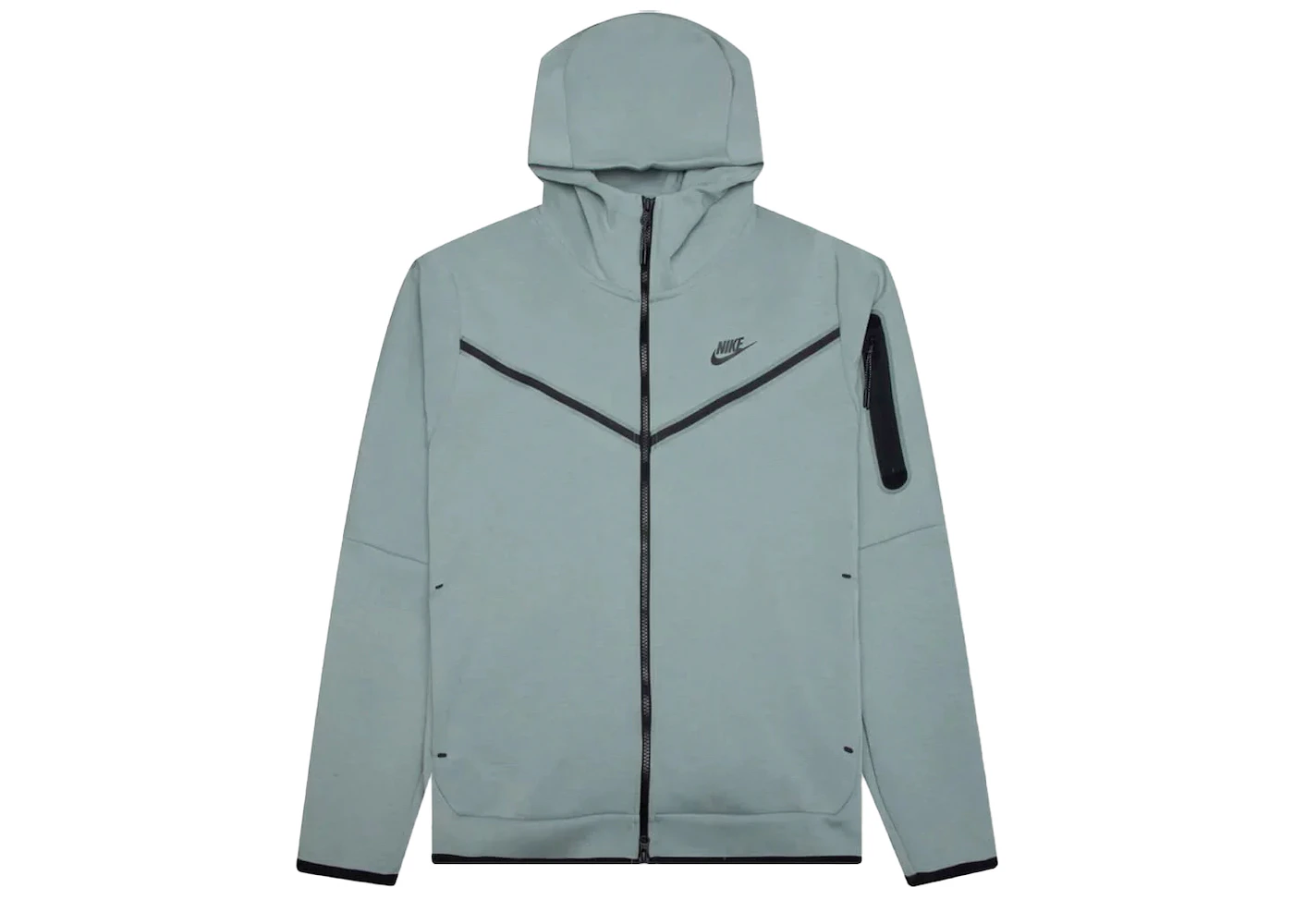 Nike Sportswear Tech Fleece Full-Zip Hoodie Mica Green/Black Men's ...