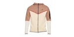 Nike Sportswear Tech Fleece Full Zip Hoodie Mineral Clay/Sand White