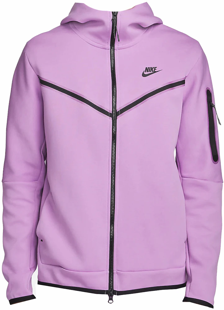 Nike Sportswear Tech Fleece Full-Zip Hoodie Violet Shock/Black - FW22 ...