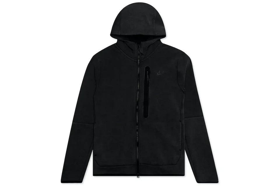 Nike Sportswear Tech Fleece Full-Zip Hoodie Washed Black/Black