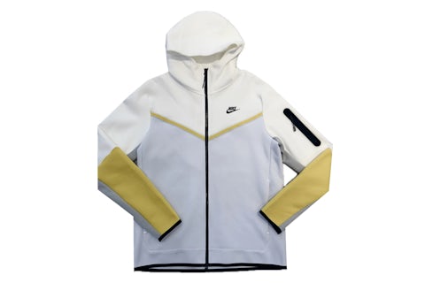 Sweat à capuche zippé Nike Sportswear Tech Fleece Blanc/Jaune/Bleu