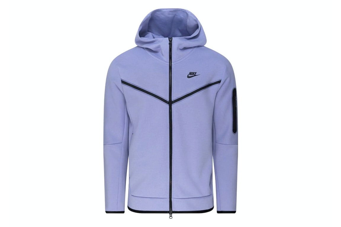 Pre-owned Nike Sportswear Tech Fleece Full-zip Hoodie Light Violet