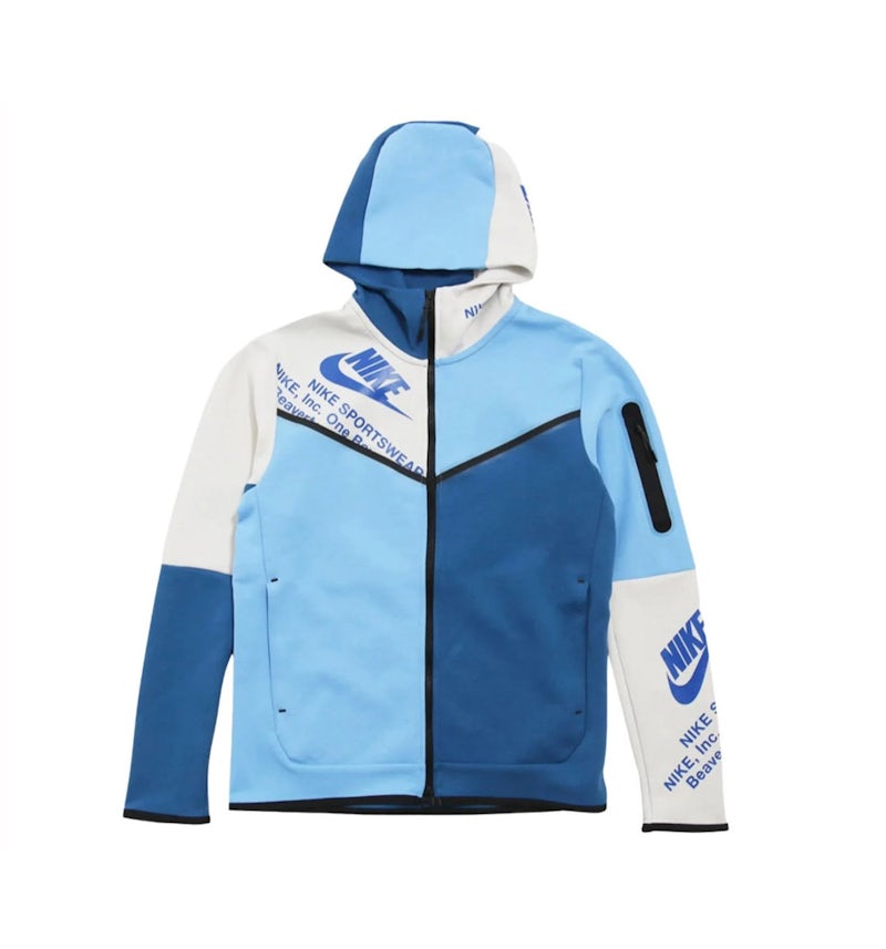 Nike Sportswear Tech Fleece Graphic Full-Zip Hoodie Dark Marine