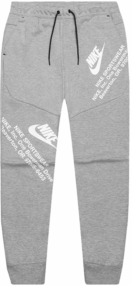 Nike Tech Fleece sweatpants in dark gray heather - gray