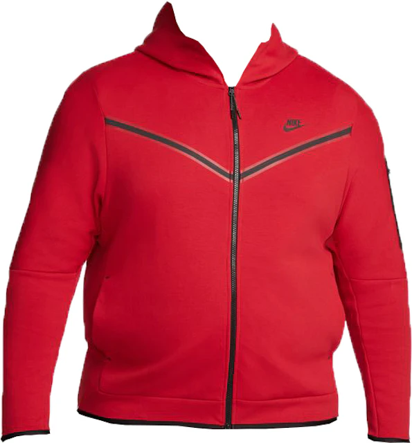 Encantada de conocerte Transparente símbolo Nike Sportswear Tech Fleece Hoodie Gym Red/Black - ES