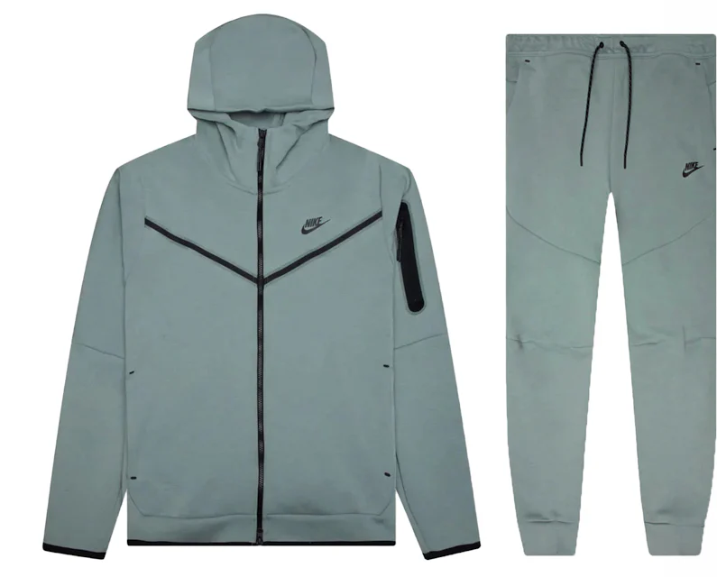Nike Sportswear Tech Fleece Hoodie & Joggers Set Mica Green/Black