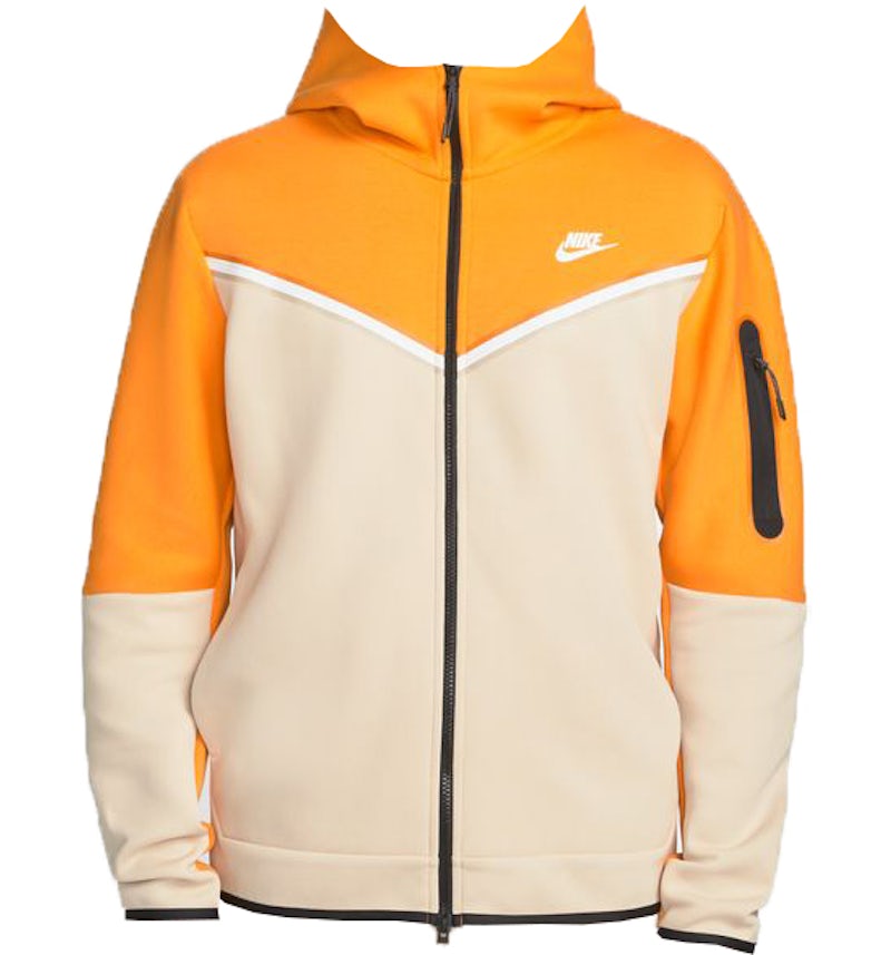 Nike Sportswear Tech Fleece Hoodie Kumquat/Sanddrift/White Men's US
