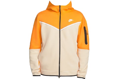 Nike Sportswear Tech Fleece Hoodie Kumquat/Sanddrift/White Men's US