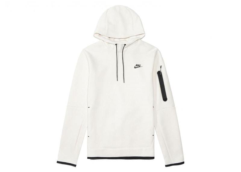 Nike Sportswear Tech Fleece Hoodie Off White Cream Phantom Black