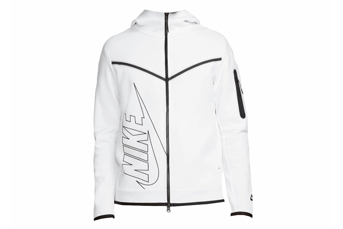 Pre-owned Nike Sportswear Tech Fleece Hoodie White