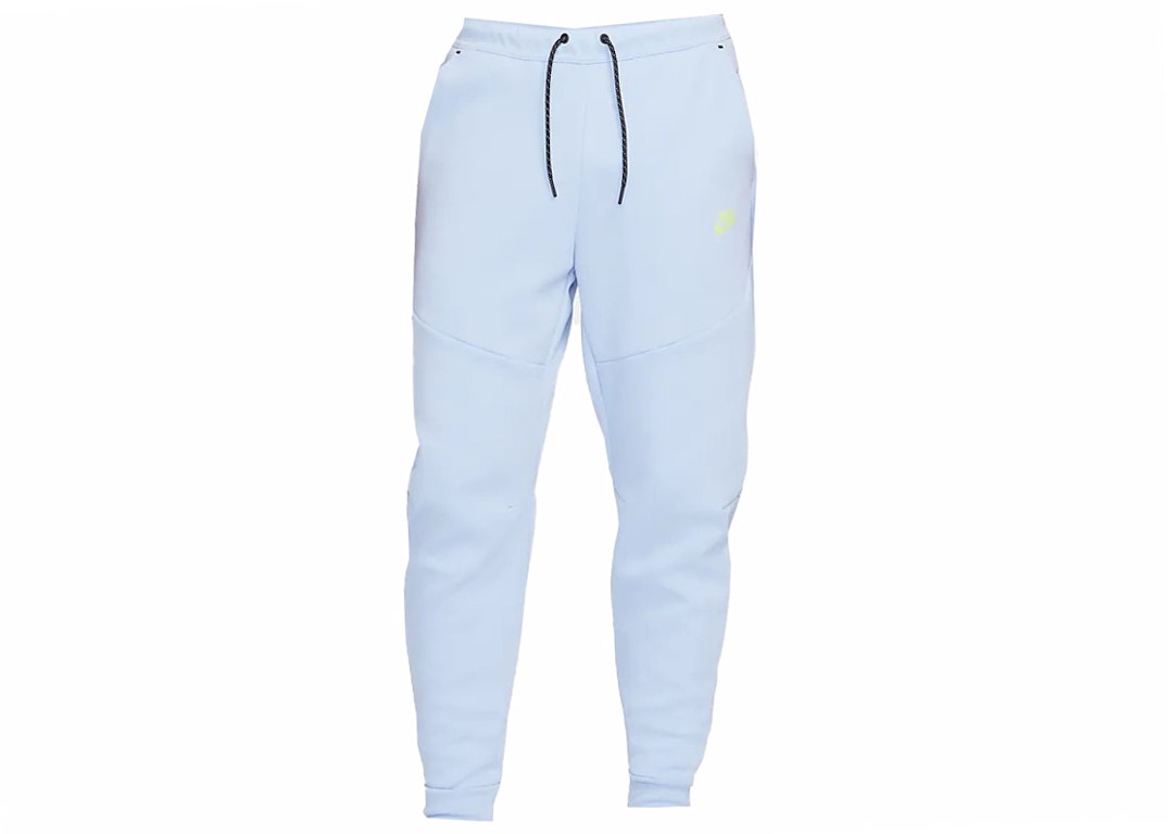 Pre-owned Nike Sportswear Tech Fleece Jogger Pant Cobalt Bliss/light Lemon Twist