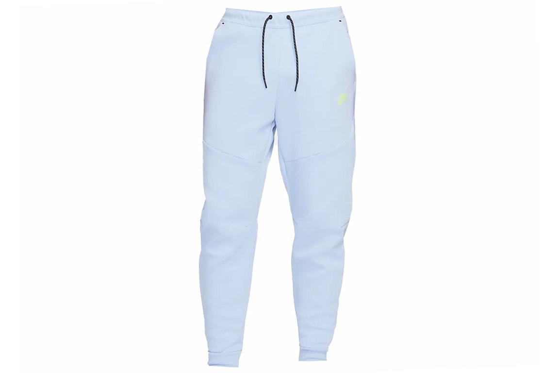 Pre-owned Nike Sportswear Tech Fleece Jogger Pant Cobalt Bliss/light Lemon Twist