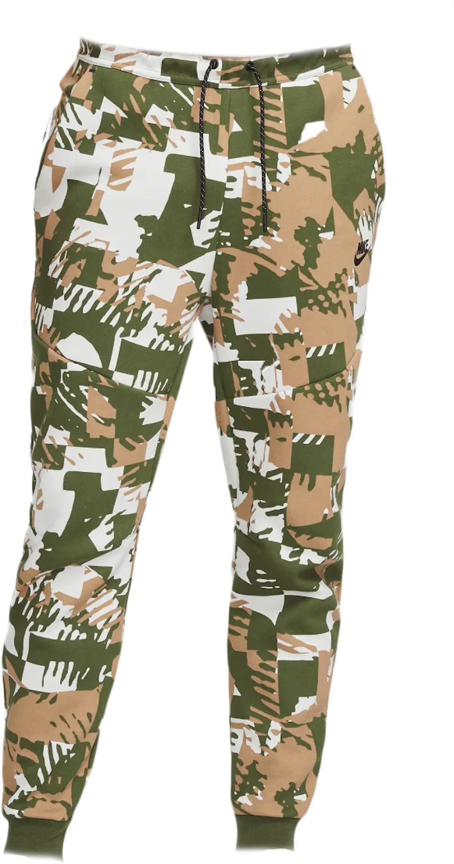 Nike Men's Sportswear Tech Fleece Joggers Green Camo Pants CJ5981