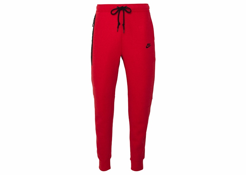 Nike black outlet and red joggers