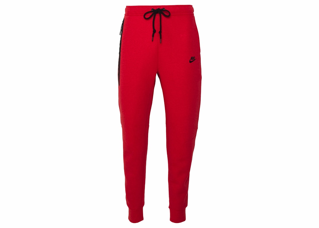 Pre-owned Nike Sportswear Tech Fleece Joggers Light University Red Heather/black