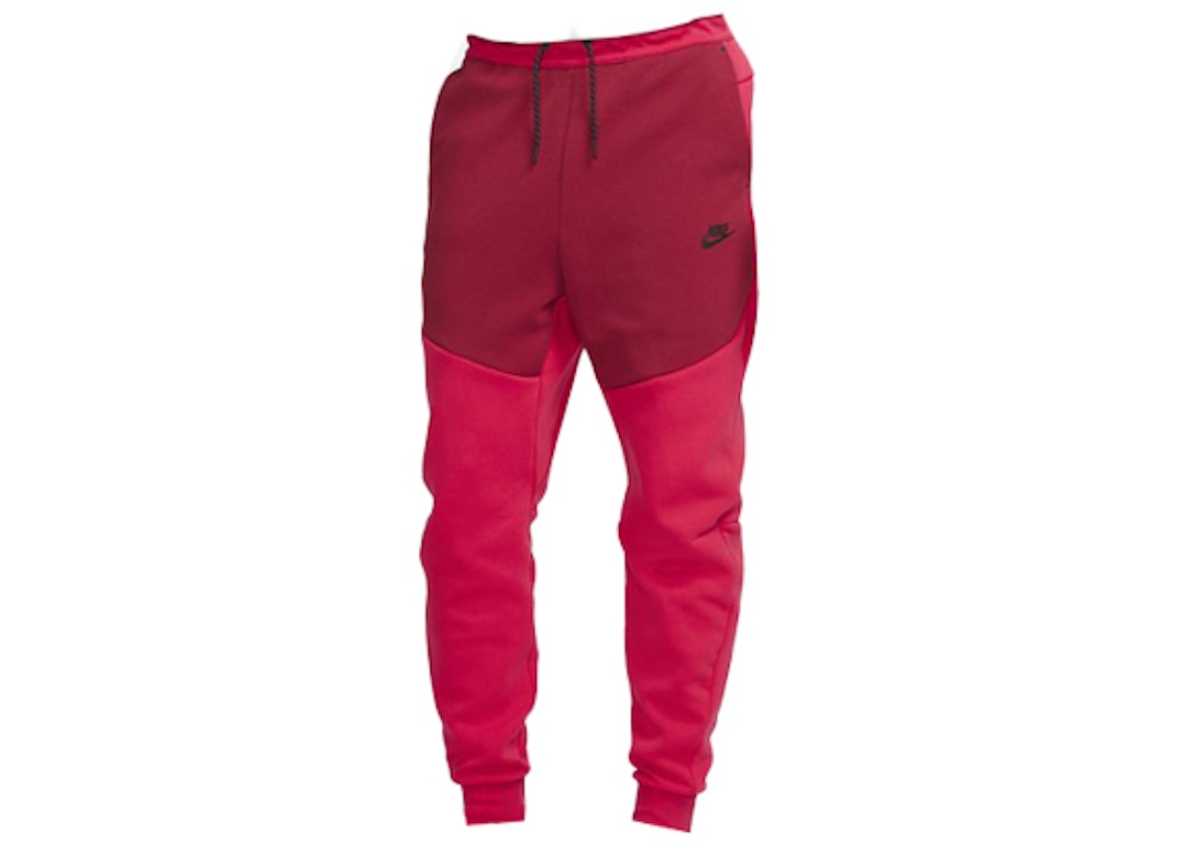 Pre-owned Nike Sportswear Tech Fleece Joggers Red/red