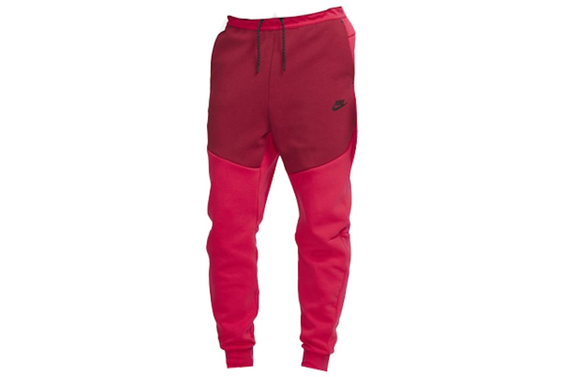 Pre-owned Nike Sportswear Tech Fleece Joggers Red/red