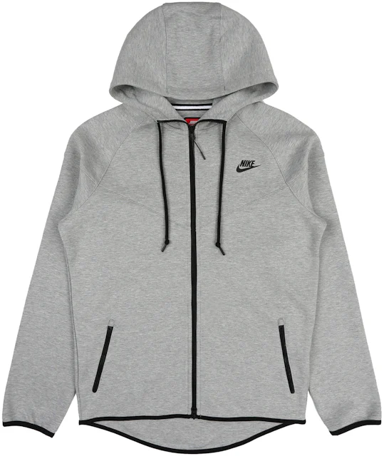 Nike Sportswear Tech Fleece OG Full-Zip Hoodie Dark Grey Heather/Black ...
