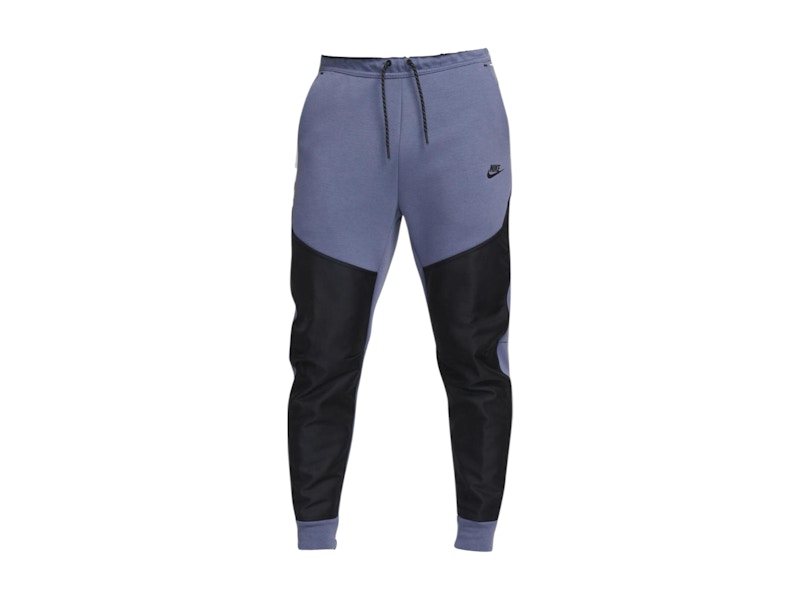 【年中無休】 Fleece Tech Sportswear Nike Overlay Blue/Black Navy Joggers ナイキ