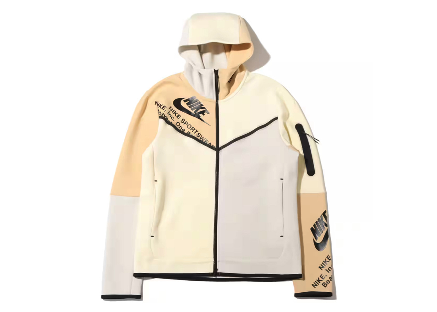 Nike hoodie best sale light bone