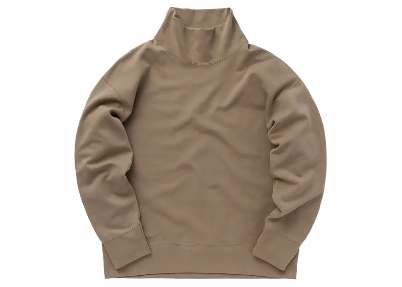 Pre-owned Nike Men's Sportswear Tech Fleece Reimagined Oversized Sweatshirt In Khaki