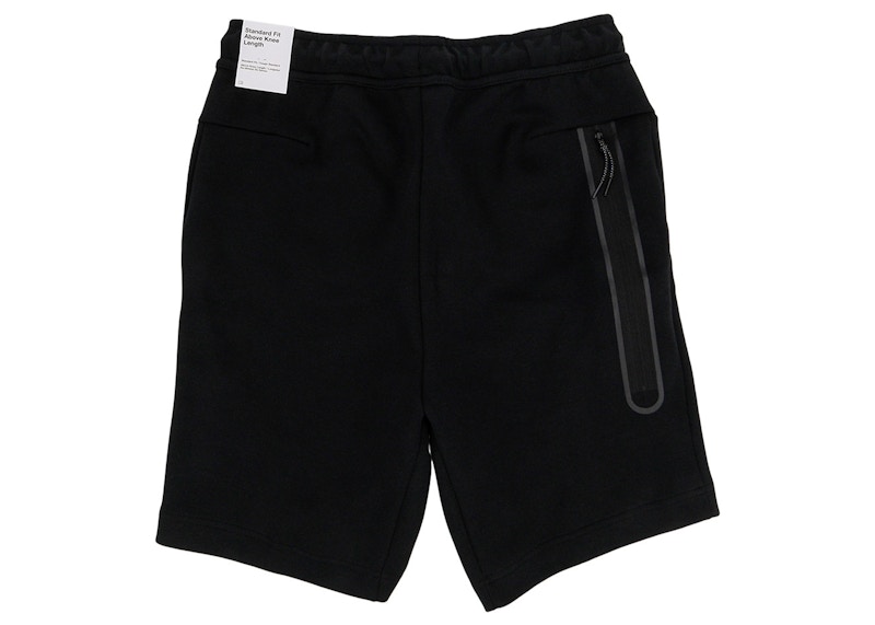 Nike black cheap tech fleece shorts