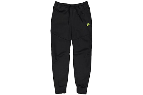 Nike Sportswear Tech Fleece Pantaloni della tuta Nero/Volt Uomo