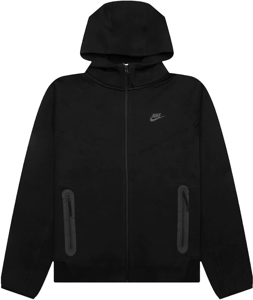 Nike Sportswear Tech Fleece Windrunner Full-Zip Hoodie Black/Black Men ...