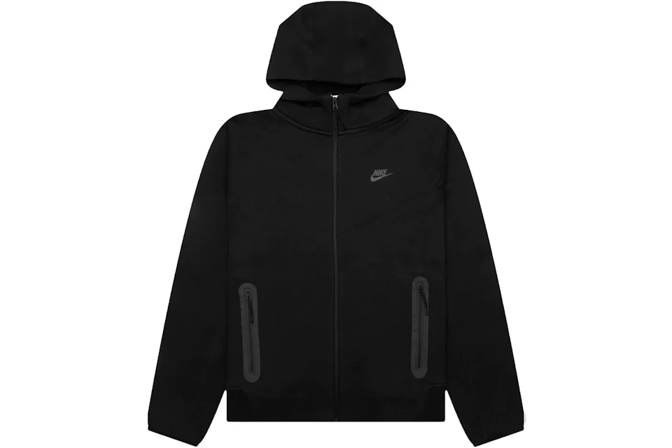 Nike Sportswear Tech Fleece Windrunner Full-Zip Hoodie Black/Black ...