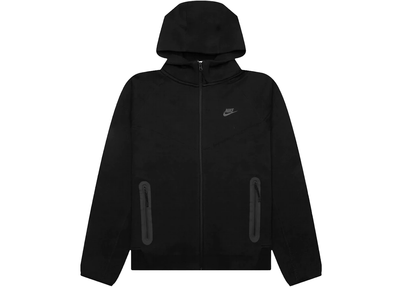 Nike Sportswear Tech Fleece Windrunner Full-Zip Hoodie Black/Black Men ...
