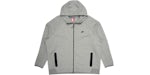 Sweat à capuche zippé Nike Sportswear Tech Fleece Windrunner gris chiné/noir