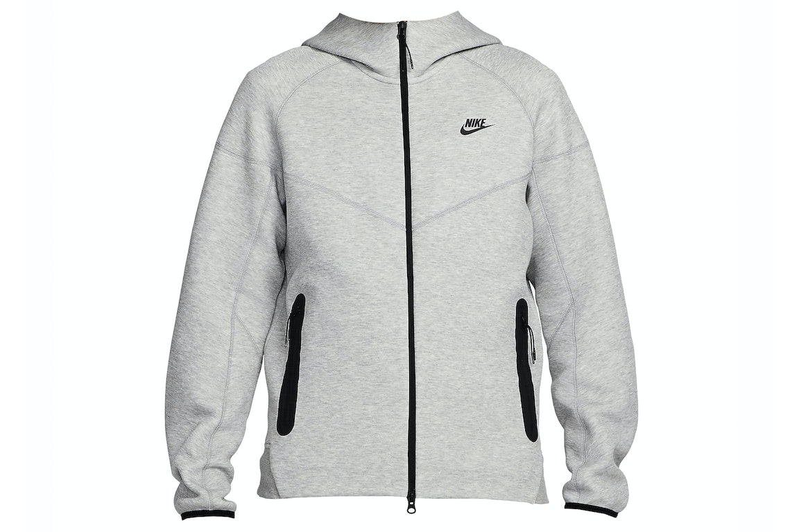 Pre-owned Nike Sportswear Tech Fleece Windrunner Full-zip Hoodie Dark Grey Heather/black