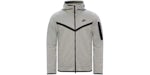 Nike Sportswear Tech Fleece Windrunner Full Zip Hoodie (FW24) Gris foncé Heather/Noir