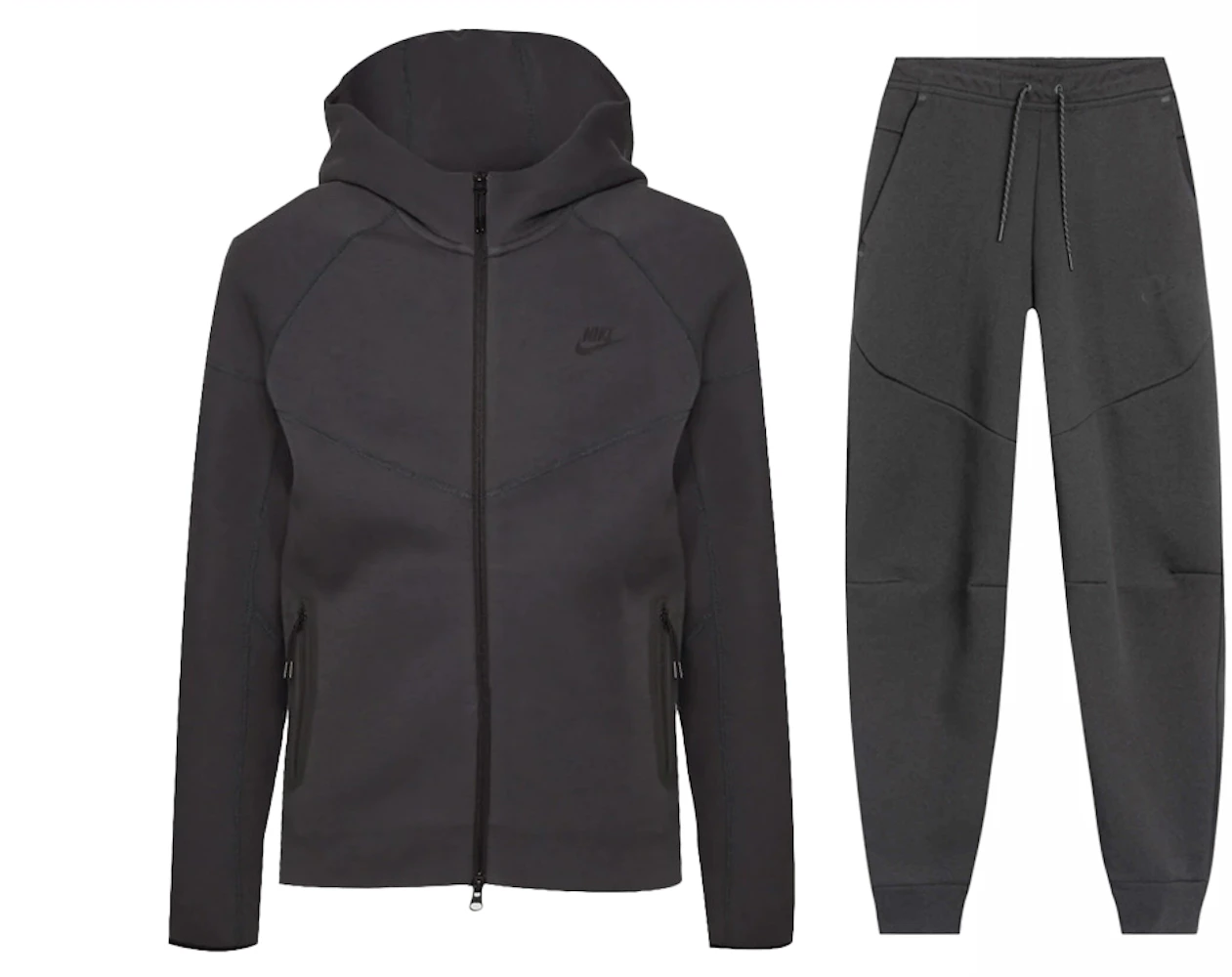 Nike Sportswear Tech Fleece Windrunner Full Zip Hoodie & Joggers Set  Anthracite/Black Men's - FW23 - US