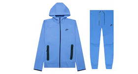 Nike Sportswear Tech Fleece Windrunner Full Zip Hoodie & Joggers Set Polar/Black