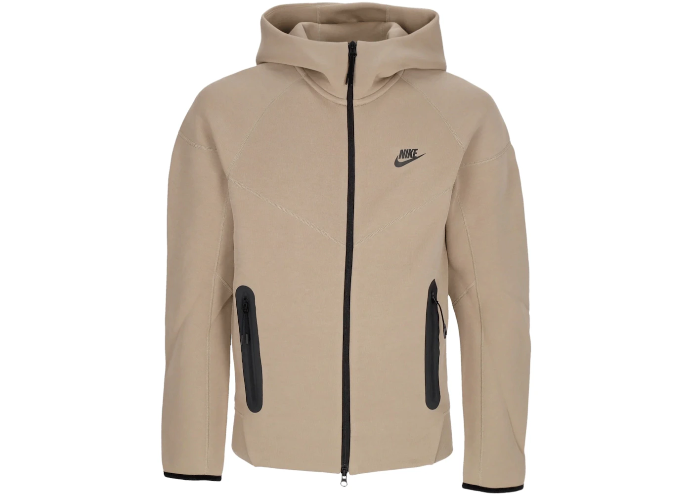 ★★Nike★★ Tech Fleece Hoodie M Light Khaki Black HM979023 Nike Sportswear Tech Fleece Windrunner Full-Zip Hoodie Khaki