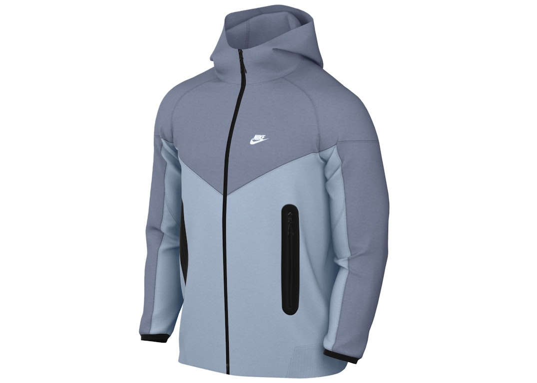 Pre-owned Nike Sportswear Tech Fleece Windrunner Full-zip Hoodie Light Armory Blue
