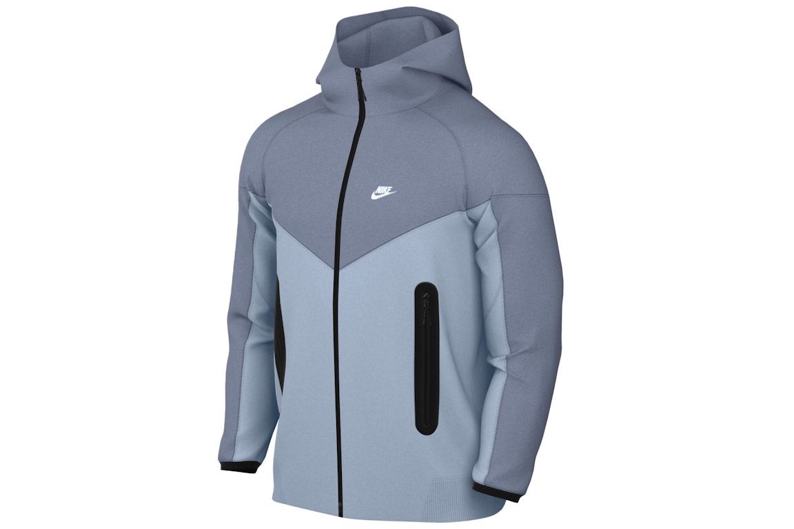 Pre-owned Nike Sportswear Tech Fleece Windrunner Full-zip Hoodie Light Armory Blue