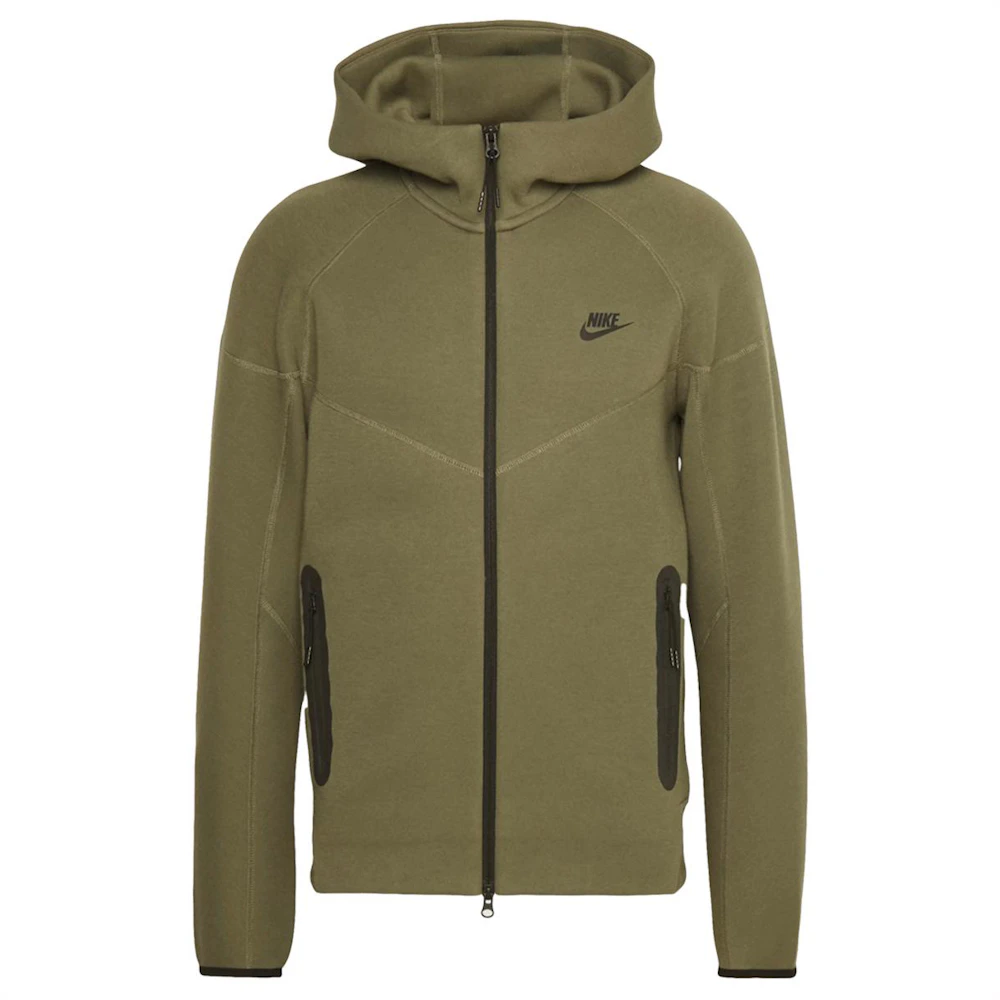 Nike Sportswear Tech Fleece Windrunner Full-Zip Hoodie Medium Olive ...