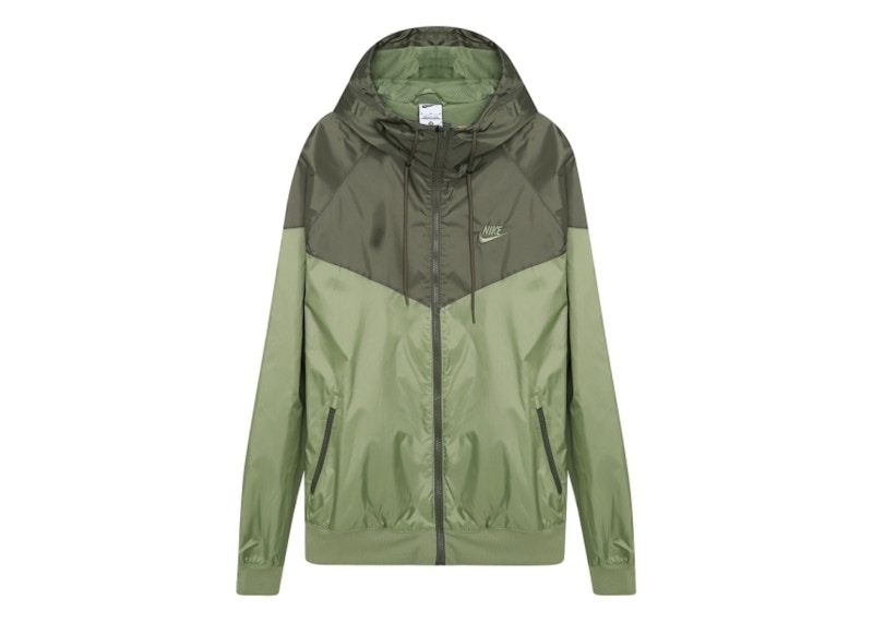 Nike olive cheap green windbreaker