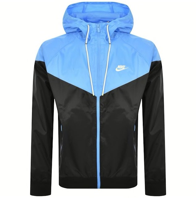 Nike Sportswear Windrunner Hooded Jacket Black/University Blue/Citron Tint -