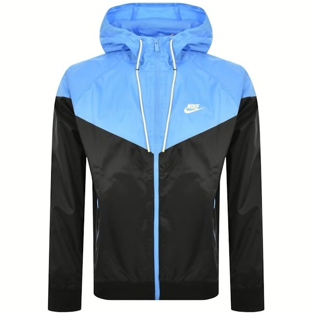 Sportswear Windrunner Hooded Jacket Black/University Blue/Citron Tint Men's - US