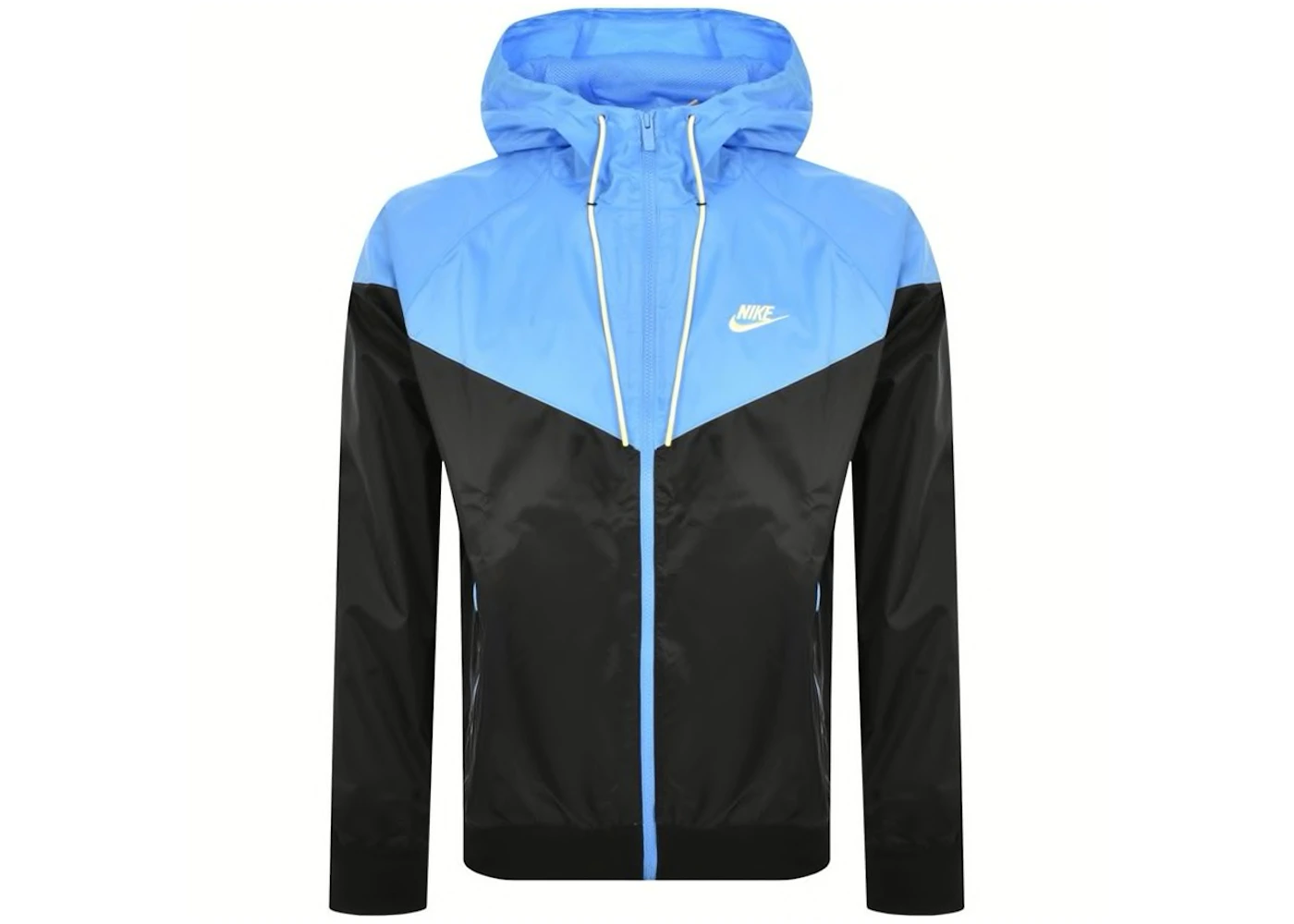 Nike Sportswear Windrunner Hooded Jacket Black/University Blue/Citron ...