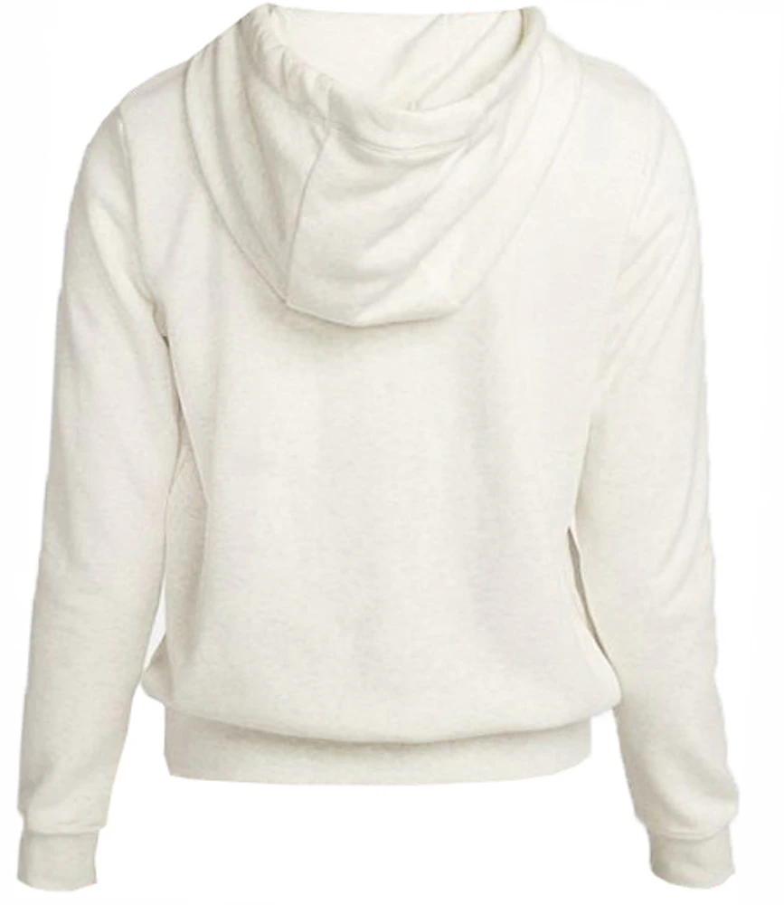 Nike Oatmeal Heather/White Club Fleece Women's Hoodie (DV5088-141