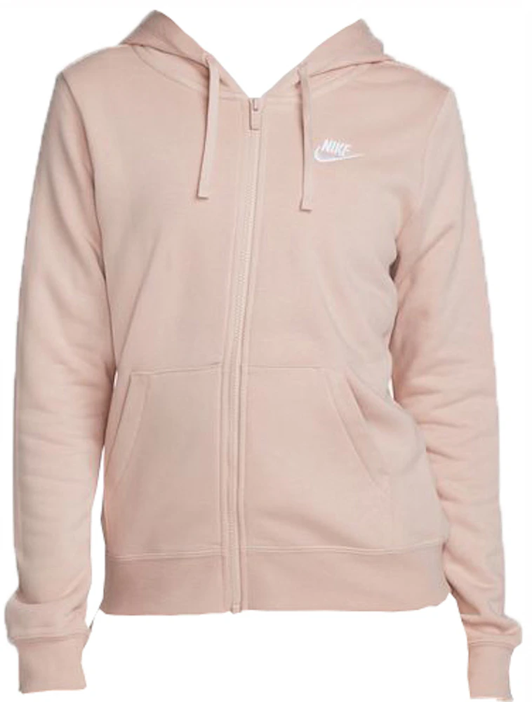 NIKE Women's Sportwear Femme 1/4 Zip Pink Oxford / Metallic Gold Sweatshirt  XL